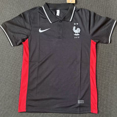 21-23 France Black Classic Polo Short Sleeve