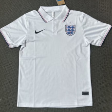 21-23 England White Classic Polo Short Sleeve