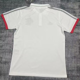 23-24 Flamengo White Polo Short Sleeve (红袖边)