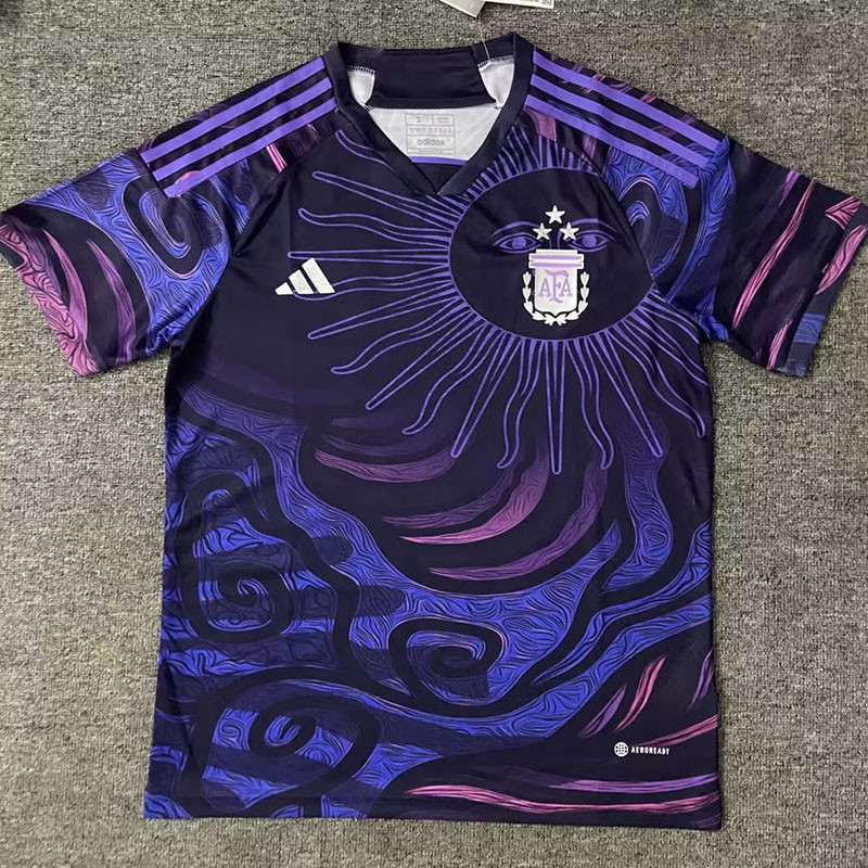 US$ 14.50 - 2023 Argentina Purple Black Edition Fans Soccer Jersey