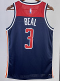 22-23 Wizards BEAL #3 Royal Blue Top Quality Hot Pressing NBA Jersey (Trapeze Edition)