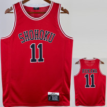 2023 SHOHOKU RUKAWA #11 Red Top Quality Hot Pressing NBA Jersey (带标）
