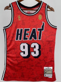 2023 HEAT & BAPE #93 Red Top Quality Hot Pressing NBA Jersey