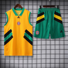 23-24 Bayern Classic Yellow Tank top and shorts suit