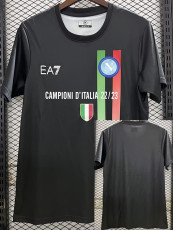 2023 Napoli CAMPION Black T-Shirts