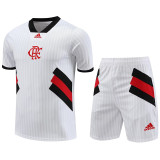 23-24 Flamengo Casual Classic White Training Short Suit