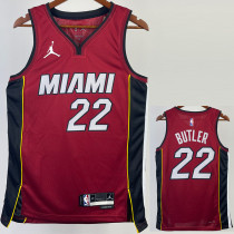 22-23 HEAT BUTLER #22 Red Top Quality Hot Pressing NBA Jersey (Trapeze Edition) 飞人版