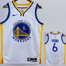 22-23 WARRIORS YOUNG #6 White Top Quality Hot Pressing NBA Jersey (V领)