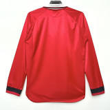 1999-2000 Man Utd Home Long Sleeve Retro Soccer Jersey (长袖)(决赛版)