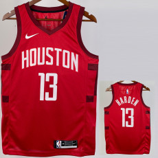 2018-19 ROCKETS HARDEN #13 Red Retro Top Quality Hot Pressing NBA Jersey