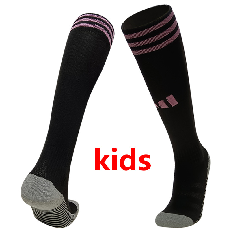 US$ 6.00 - 23-24 Inter Miami Black Kids Socks(儿童) - www.kkgoold.com
