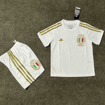 2023 Italy White Edition Kids Soccer Jersey a#d