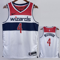 22-23 Wizards WESTBROOK #4 White Top Quality Hot Pressing NBA Jersey
