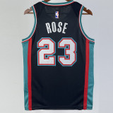 2021 Grizzlies ROSE #23 Black Top Quality Hot Pressing NBA Jersey