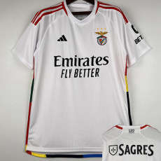 23-24 Benfica White Fans Soccer Jersey