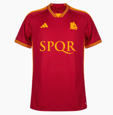 23-24 Roma Home Fans Soccer Jersey (Print SPQR)