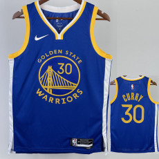 22-23 WARRIORS CURRY #30 Blue Top Quality Hot Pressing NBA Jersey (V领)