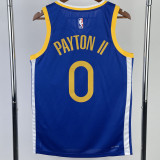 22-23 WARRIORS PAYTON II #0 Blue Top Quality Hot Pressing NBA Jersey (V领)