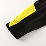 23-24 Dortmund Black Yellow Hoodie Jacket Tracksuit
