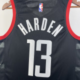 23-24 Rockets HARDEN #13 Black Top Quality Hot Pressing NBA Jersey (Trapeze Edition)飞人版