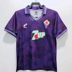 1992-1993  Fiorentina Home Purple Retro Soccer Jersey