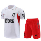 23-24 Flamengo White Training Short Suit