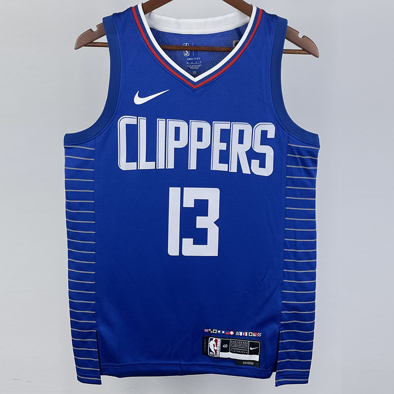 US$ 26.00 - 22-23 Clippers WESTBROOK #0 Blue Top Quality Hot Pressing NBA  Jersey - m.