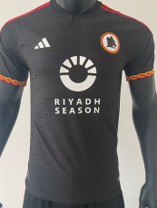 23-24 Roma Third Player Version Soccer Jersey (Print RI..SE. ) (前带圆圈广告)
