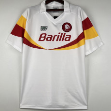1990-1991 Roma Away Retro Soccer Jersey
