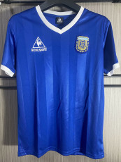 1986 Argentina Away Retro Soccer Jersey