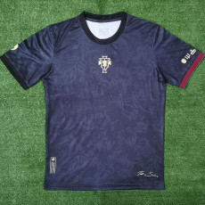 2023 Portugal Black Grey Special Edition Fans Soccer Jersey