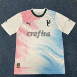 23-24 Palmeiras White Pink Blue Special Edition Training shirts