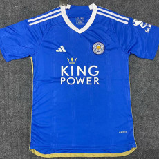 23-24 Leicester City Home Fans Soccer Jersey (KING广告)