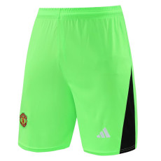 23-24 Man Utd Fluorescent Green GoalKeeper Shorts Pants