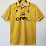 1995-1996 ACM Away Yellow Retro Soccer Jersey