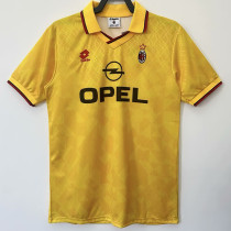 1995-1996 ACM Away Yellow Retro Soccer Jersey