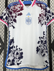 2023 Spain Purple Blue White Fans Soccer Jersey 一星