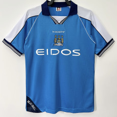 1999-2001 Man City Home Retro Soccer Jersey