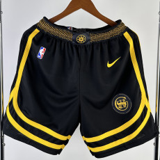 23-24 WARRIORS Black City Edition Top Quality NBA Pants