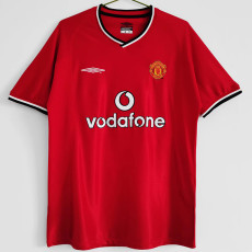 2001-2002 Man Utd Home Retro Soccer Jersey