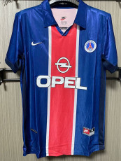 1998 PSG Paris Home Upper Cyan Retro Soccer Jersey