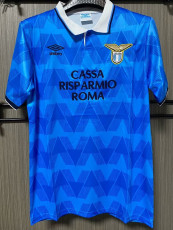 1989-1990 Lazio Home Retro Blue Soccer Jersey