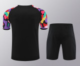 24-25 Man Utd Black Training Short Suit