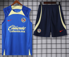 24-25 Club America Blue Tank top and shorts suit