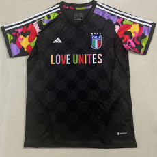 2024 Italy Black Joint Edition Training Shirts