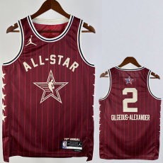 23-24 ALL-STAR GILGEOUS-ALEXANDER #2 Red Top Quality Hot Pressing NBA Jersey