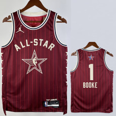 23-24 ALL-STAR BOOKE #1 Red Top Quality Hot Pressing NBA Jersey