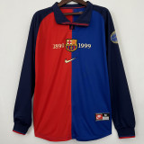 1999 BAR Home 100th Anniversary Version Long Sleeve Retro Soccer Jersey (长袖)