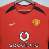 2002-2004 Man Utd Home Long Sleeve Retro Soccer Jersey (长袖)