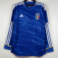 2023 Italy Home Long Sleeve Soccer Jersey a#d(长袖)